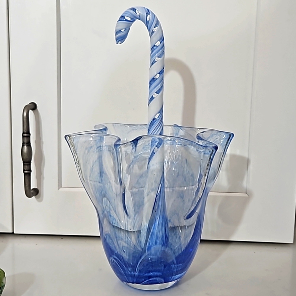 Handblown Glass Umbrella.